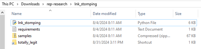 LNK Stomping